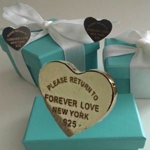 🆕️Designer Custom Earrings Forever Love Gold Plated